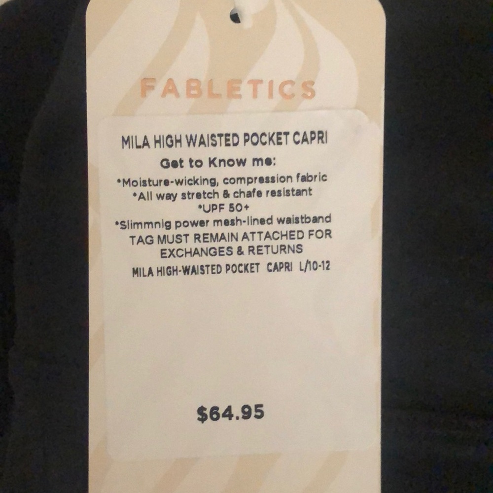 Fabletics Mila Black Powerhold 7/8 legging - Picture 7 of 9